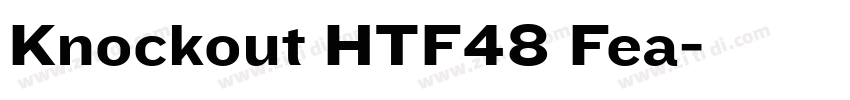 Knockout HTF48 Fea字体转换
